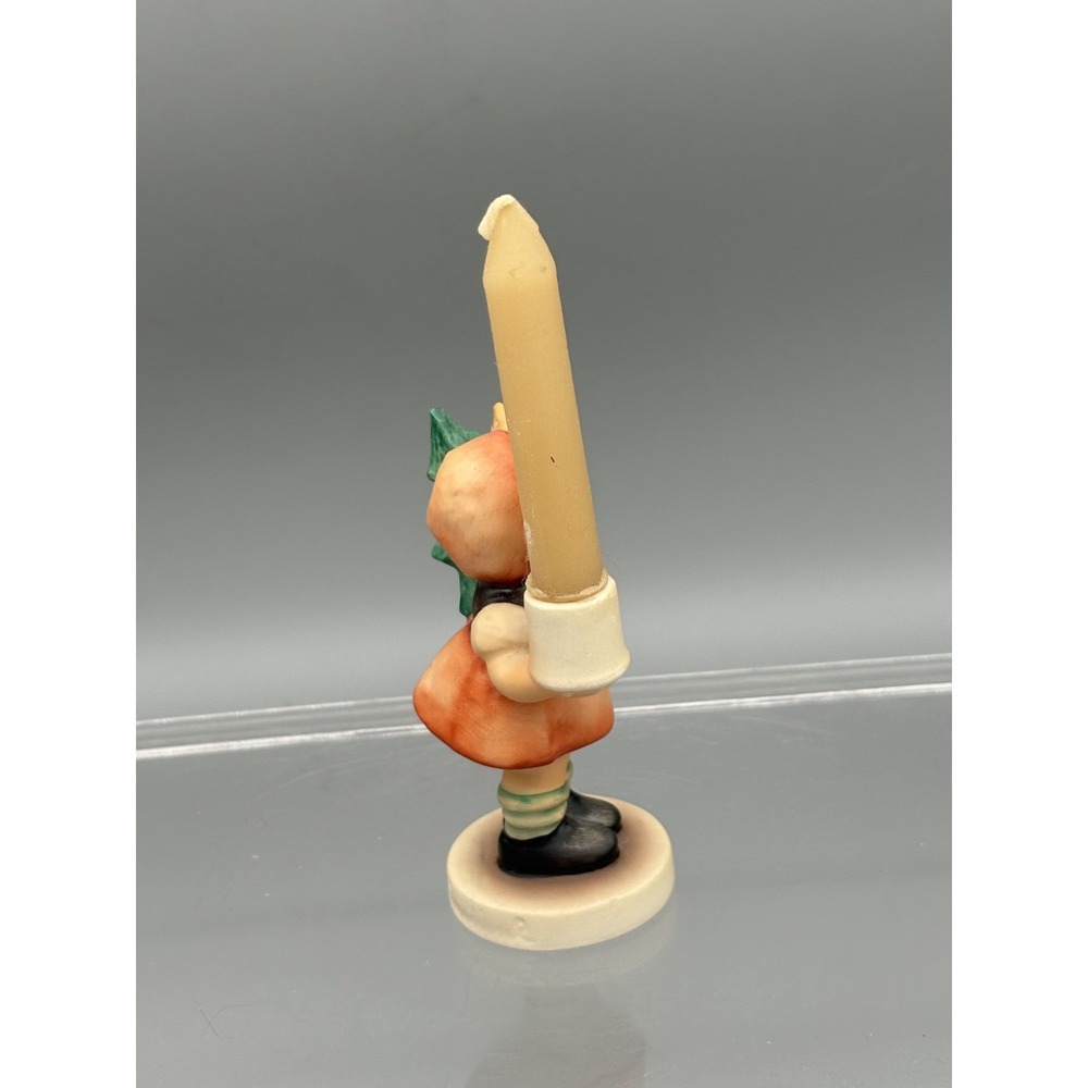 Goebel Hummel Figurine #116 Girl With Fir Tree Candle Holder W. Germany Statue - Picture 4 of 14